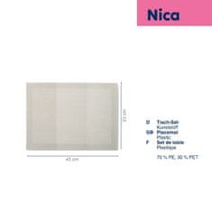 Kela Prestieranie Nica 70%PE/30%PET strieborno šedá 45,0x33,0cm KL-12829