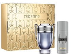 Paco Rabanne Invictus - EDT 100 ml + dezodorant v spreji 150 ml