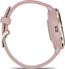 Garmin Inteligentné hodinky Venu 3S, Cream Gold/Dust Rose Silicon band