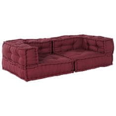 Vidaxl Modular Pouffe Maroon 140x70x36 Látka