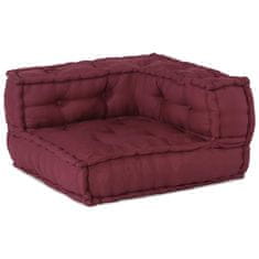 Vidaxl Modular Pouffe Maroon 140x70x36 Látka