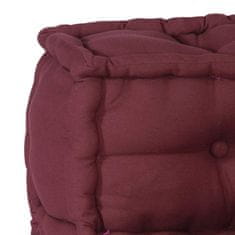 Vidaxl Modular Pouffe Maroon 140x70x36 Látka