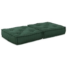 Vidaxl Modular Pouffe Green 70x70x36 Látka