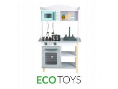 EcoToys Drevená kuchyňa s príslušenstvom 