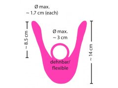 Silikónový multifunkčný párový vibrátor na diaľkové ovládanie Couples Choice Multi-function