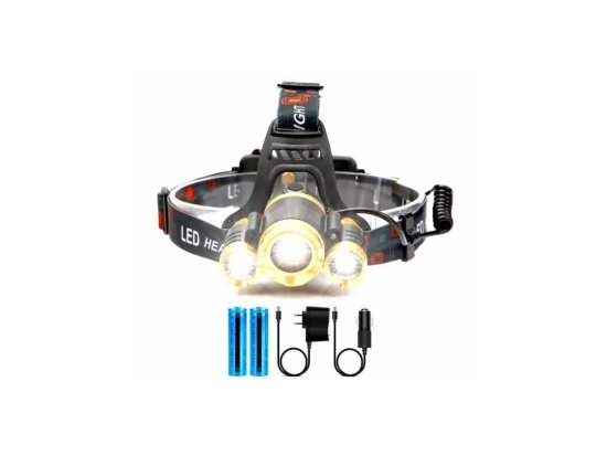 Pronett XSM1766 Čelovka LED ZOOM 3 x LED T6 CREE