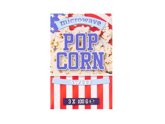 Popcorn do mikrovlnky sladký 3x100g