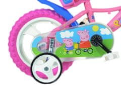 Dino bikes Dievčenské kolo 12&quot; s príslušenstvom PEPPA PIG