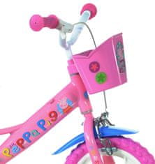 Dino bikes Dievčenské kolo 12&quot; s príslušenstvom PEPPA PIG