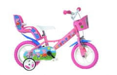 Dino bikes Dievčenské kolo 12&quot; s príslušenstvom PEPPA PIG