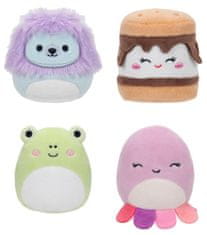 SQUISHMALLOWS Micromallows 4Pack - Žaba, Chobotnica, Lev, S&#39;more