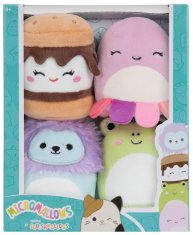 SQUISHMALLOWS Micromallows 4Pack - Žaba, Chobotnica, Lev, S&#39;more