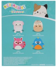 SQUISHMALLOWS Micromallows 4Pack - Mýval, Bigfoot, Ara, Škoricová rolka