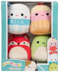 SQUISHMALLOWS Micromallows 4Pack - Líška, Korytnačka, Mliečko, Torta