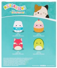 SQUISHMALLOWS Micromallows 4Pack - Líška, Korytnačka, Mliečko, Torta