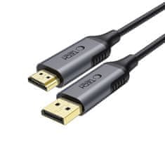 Tech-protect Ultraboost kábel DisplayPort / HDMI 2.0 4K 2m, čierny