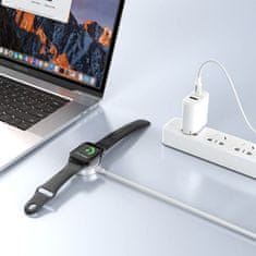 Tech-protect MC02 magnetická nabíjačka na Apple Watch USB-C 1m, biela