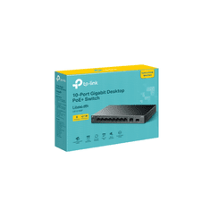 TP-LINK Sieťový prepínač LS1210GP, gigabitový, 10 portov