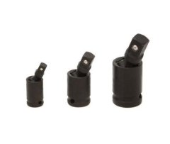 GEKO Sada nástrčných rázových kĺbov 3 ks 1/4 "3/8" 1/2 " G10521