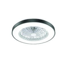 ACA ACA Lighting čierny stropný ventilátor so stmievateľným LED svietidlom 50cm s diaľkovým ovládaním FANOKBL10G