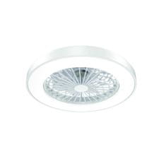 ACA ACA Lighting biely stropný ventilátor so stmievateľným LED svietidlom SMART 50cm s diaľkovým ovládaním FANOKWH20G