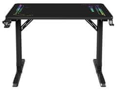 Ultradesk Herný stôl FREEZE V2, 109x69 cm, 75 cm, povrch z tvrdeného skla ULTRA-GLASS