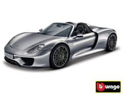 BBurago 1:24 Plus Porsche 918 Spyder Metallic Grey