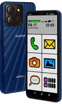  aligator dotykový smartphone fotoaparát skvělé snímky rychlý chod dobrá výdrž baterie pro seniory