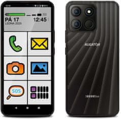 Aligator Smartphone S6600 SENIOR, 4GB/64GB, Black