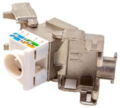 XtendLan Keystone jack RJ45, CAT5e, STP, zaklapávacia zozadu