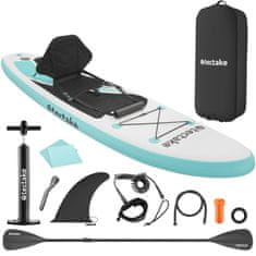 tectake Paddleboard Zenon s príslušenstvom, 2v1 nafukovací