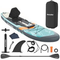 tectake Paddleboard Zenon s príslušenstvom, 2v1 nafukovací