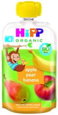 HiPP HiPPiS BIO Jablko, hruška, banán 100 g, 4m+