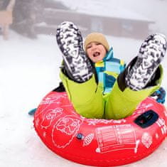 JOJOY® Nafukovacie snehové koleso + pumpa (červená farba) | SNOWPUMPRED