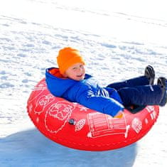 JOJOY® Nafukovacie snehové koleso + pumpa (červená farba) | SNOWPUMPRED