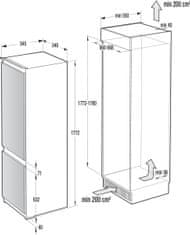 Gorenje vstavaná chladnička NRKI418EP1