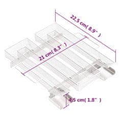 Vidaxl Generátor studeného dymu 4-strany 22,5 cm nehrdzavejúca oceľ