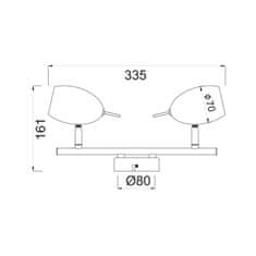 ACA ACA Lighting Spot stropné svietidlo MC1162