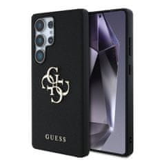 Guess Zadný kryt PU Grained 4G Metal Logo pre Samsung Galaxy S25 Ultra Black