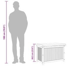 Vidaxl Vonkajší box na vankúše 90x50x60,5 cm akáciový masív