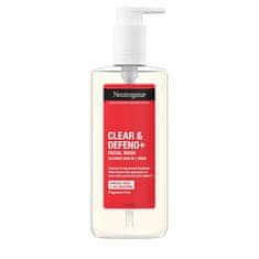 Neutrogena Čistiaci gél proti pupienkom Clear & Defend+ (Facial Wash) 200 ml