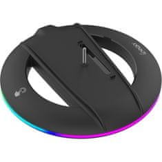 Ipega P5S025S Vertikálny stojan s RGB osvetlením – pre PS5 Slim - Čierna KP36405