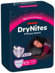 Huggies Dry Nites Large 8-13 rokov (30-48 kg) Girls 9ks