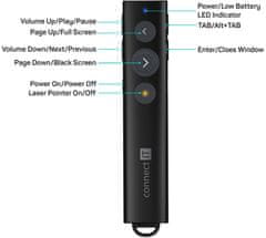 Connect IT LaserPoint laserové ukazovátko rechargeable čierne, CLP-2052-BK