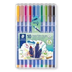 Staedtler Fixy "Triplus color 323", 10 farieb, súprava, 1 mm 323 SB10