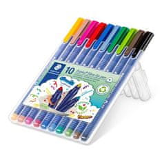 Staedtler Fixy "Triplus color 323", 10 farieb, súprava, 1 mm 323 SB10