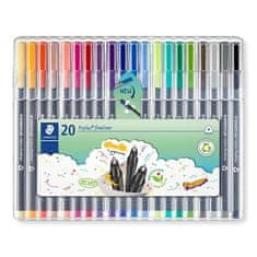 Staedtler Liner "Triplus 334 Box" sada, 20 farieb, 0,3 mm 334 SB20