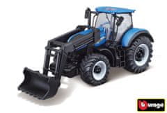 BBurago Farm Traktor New Holland s prednou lyžicou 1:43