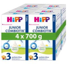 HiPP 3 Junior Combiotik Batoľacie mlieko 4x700 g