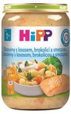 HiPP Cestoviny s lososom, brokolicou a smotanou od 1 roka, 250 g